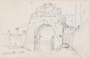 Drusův oblouk poblíž Appian Way od Joseph Marie Vien