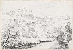 Krajina v Alban Hills od Joseph Marie Vien