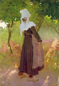 Country Walk v Bretani od Joseph Milner Kite