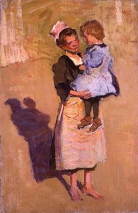 Nursemaid (olej na plátně) od Joseph Milner Kite