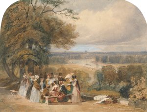 Piknik na Richmond Hill od Joseph Murray Ince