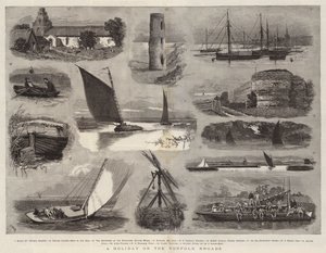 Dovolená na Norfolk Broads od Joseph Nash