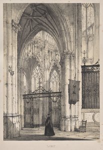 Architektura středověku: Kostel St. Riquier, poblíž Abbeville od Joseph Nash
