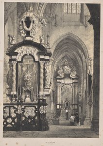Architektura středověku: St. Andre, Antverpy od Joseph Nash