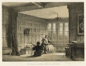 Bay Window v jídelně, Haddon Hall, Derbyshire