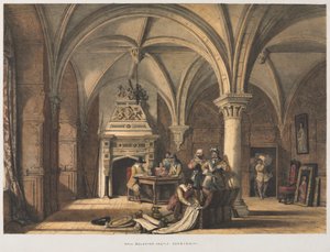 Hall, Bolsover Castle, Derbyshire od Joseph Nash