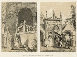 Schody na terasu a zadní bránu, Bramshill, Hants
