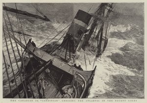 Kanadský SS Sardinian překračující Atlantik v Nedávných vichřicích od Joseph Nash