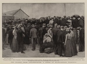 Exodus z Johannesburgu, scéna na Braamfontein Terminus od Joseph Nash
