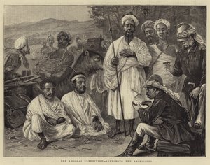 Looshai Expedition, skicování Aboriginců