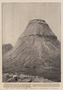 Se sloupem generála Frenche, montáž lanového kladkostroje na Coleskop od Joseph Nash