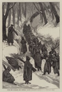S Rusy a generálem Rauchem, táhnoucí Cannon po horské strmě od Joseph Nash