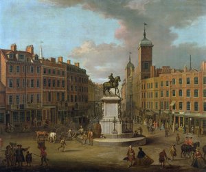 Pohled na Charing Cross a Northumberland House, 1746
