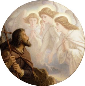 Veď, laskavé světlo, uprostřed obklopujícího šera, veď mě dál!...a s ránem ty úsměvy andělských tváří, které jsem dlouho miloval a na chvíli ztratil, 1894 od Joseph Noel Paton