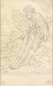 Odysseus na Ogygii od Joseph Noel Paton