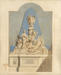 Design pro památník tří kapitánů, ca. 1784.