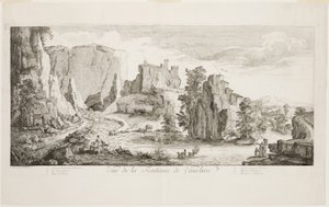 Veue de la Fontaine de Vaucluse od Joseph Parrocel