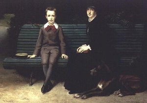 Paní Memssiere a její syn od Joseph Paul Mesle