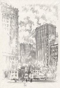 Battery Park, ne. 1 ve sbírce Iconophile Club Collection od Joseph Pennell