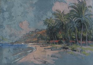 Pláž, Acapulco od Joseph Pennell