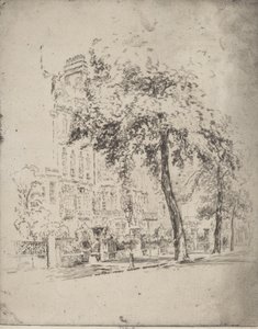 Velký strom, Cheyne Walk, 1906. od Joseph Pennell