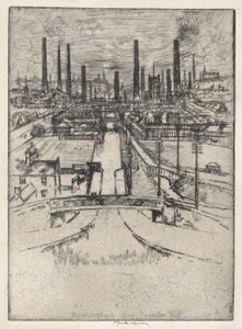 Birmingham z Granlley Hill od Joseph Pennell