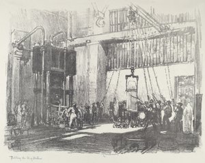 Stáčení Big Shell, 1916. od Joseph Pennell