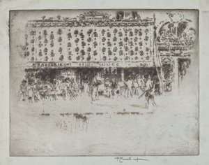 Brasserie, Au Lion Rouge od Joseph Pennell