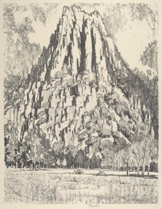 Buttresses, Yosemite, 1912. od Joseph Pennell