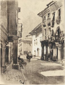 Calle Mayor Alcala od Joseph Pennell