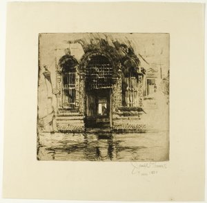 Dveře, Benátky od Joseph Pennell