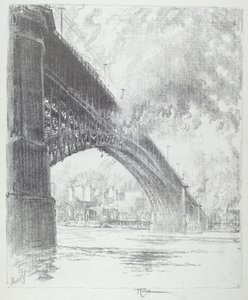 Eads Bridge, St. Louis od Joseph Pennell