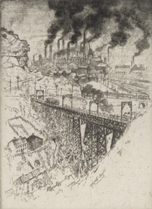 Edgar Thomson Works, Bessemer, 1909. od Joseph Pennell