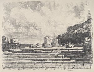 Eleusis, Dlažba chrámu od Joseph Pennell