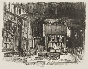 Anglické válečné dílo: Akolyté připravují oltář boha války od Joseph Pennell