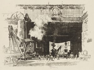 Anglické válečné dílo: Velká brána velkého obchodu od Joseph Pennell