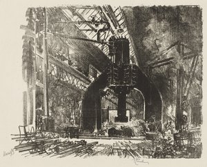 Anglické válečné dílo: Velké kladivo od Joseph Pennell