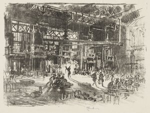 Anglické válečné dílo: The Presses od Joseph Pennell