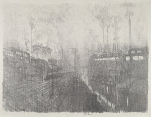 Večer v zemi munice, 1916. od Joseph Pennell