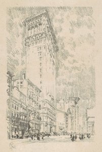 Flatiron Building, 1904. od Joseph Pennell