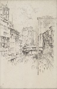Čtyřicátá druhá ulice, 1904. od Joseph Pennell