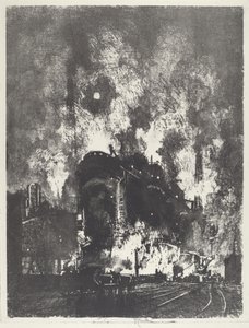 Pece v noci, 1916. od Joseph Pennell
