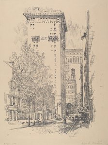 Girardova ulice od Joseph Pennell