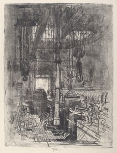 Gun Pit, č.II od Joseph Pennell
