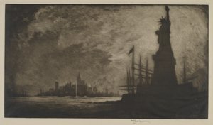 Hail America, 1908. od Joseph Pennell