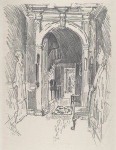 Chodba u Dr. Wistera od Joseph Pennell