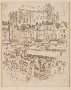 Místo, Beauvais od Joseph Pennell