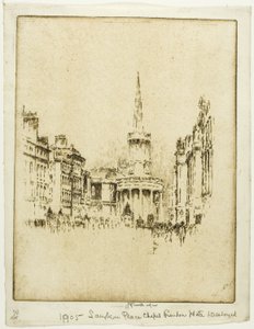 Kaple Langham Place od Joseph Pennell