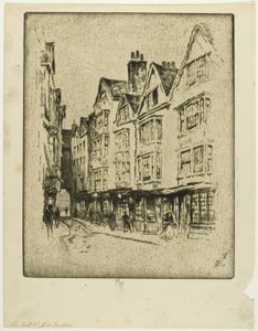 Last of Old London, Cloth Fair od Joseph Pennell