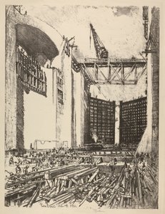 Položení podlahy Pedro Miguel Lock od Joseph Pennell